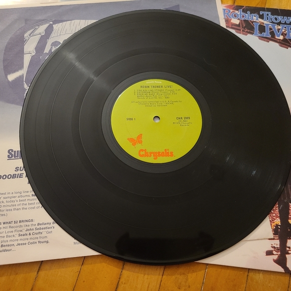 Robin Trower Live vintage vinyl record album pristine condition - Picture 2 of 9